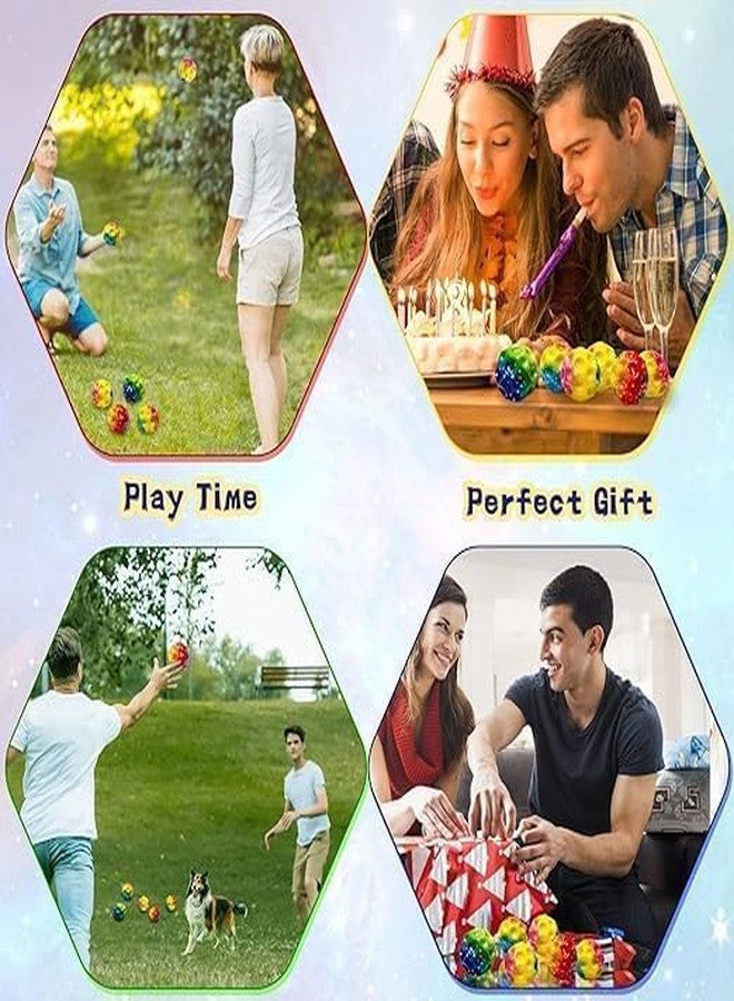 LANLOY Rubber Moon Bouncy Coral Kickball Anti Stress Ball Pop Bouncing Space Ball Sports Training Ball Children's Sensory Ball Easy to Pack of- 1 Multicolour (2, Space Balls) - Image 3